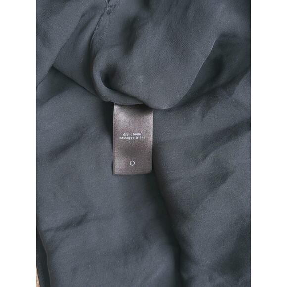 Rag & Bone Ringer Sleeveless Top Black Contrast Collar XS Quiet Luxury Fall Chic - Picture 5 of 7